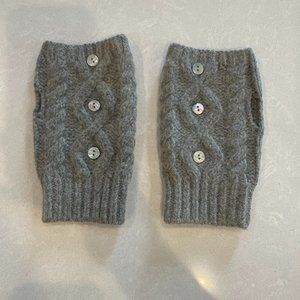 Gray Wool Fingerless Gloves (Anthropologie)